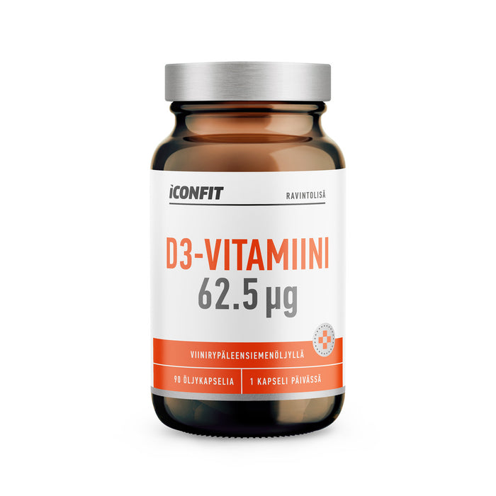 ICONFIT D3-vitamiin 2500 IU (62,5 µg, 90 kapslit)