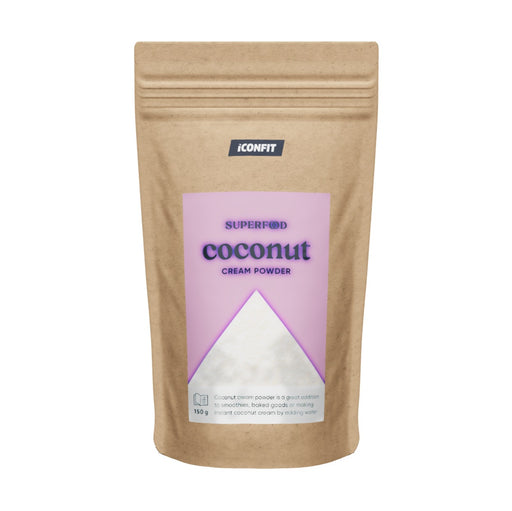 iconfit-coconut-cream-powder - 3D kraft stand-up pouch