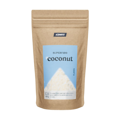 iconfit-coconut-flakes - 3D kraft stand-up pouch