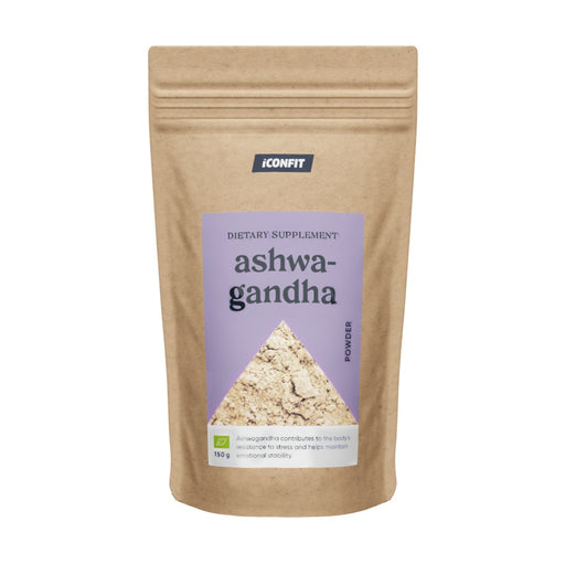 iconfit-organic-ashwagandha-powder-150g - 3D kraft stand-up pouch
