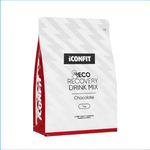 ICONFIT RECO Recovery Drink Chocolate - 3D flat-bottom bag