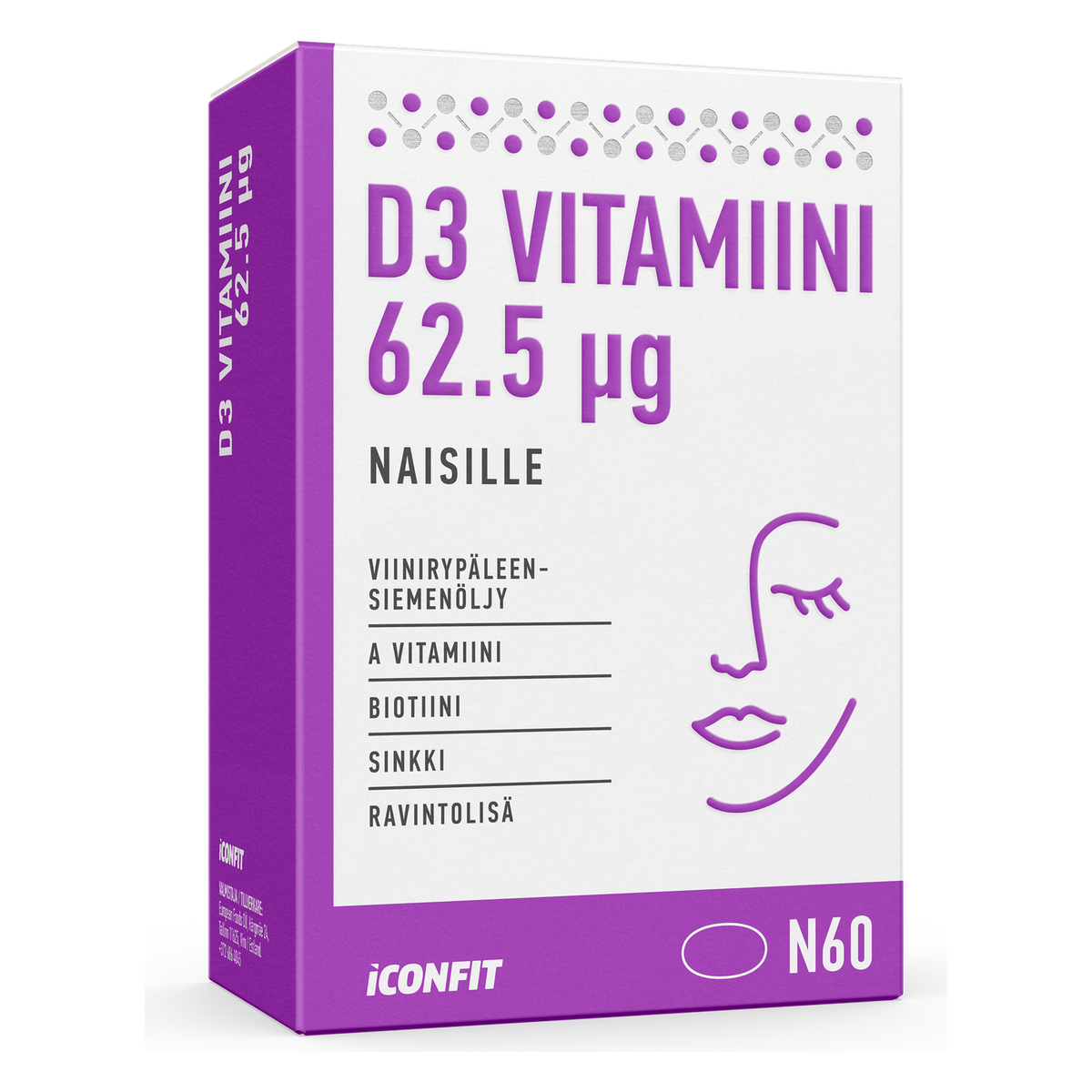 ICONFIT D3-vitamin nőknek 2500 IU (60 kapszula)