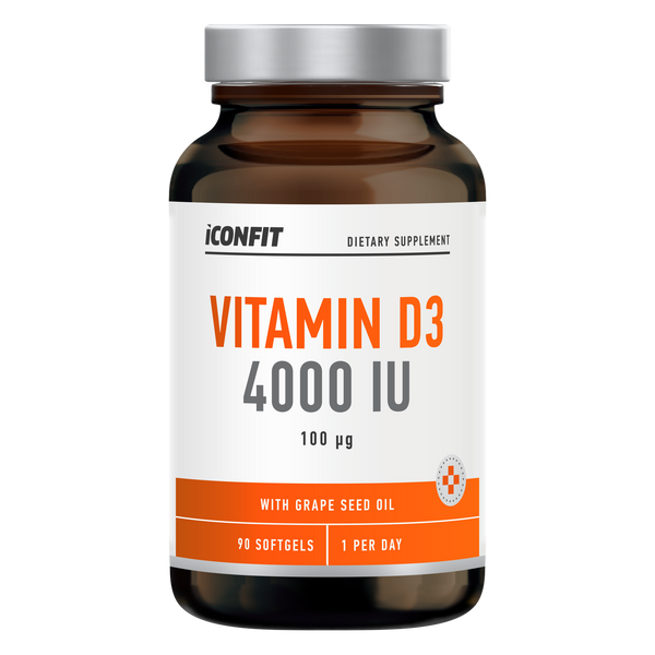 ICONFIT Vitamin D3 4000 IE (100 µg, 90 kapsler)