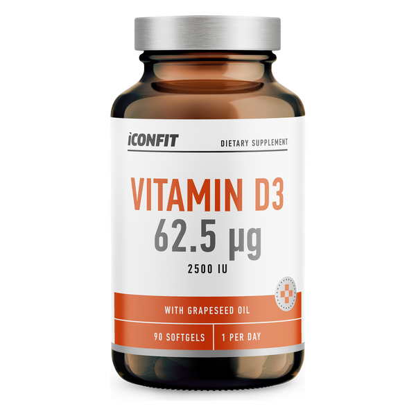 ICONFIT Vitamin D3 2500 IE (62,5 µg, 90 kapsler)