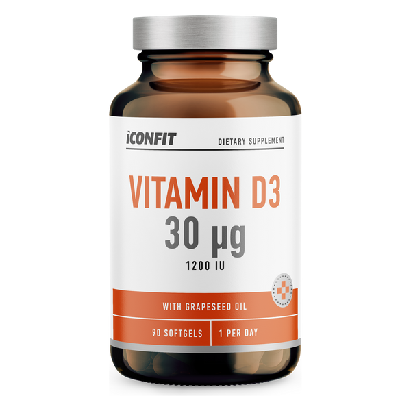 ICONFIT Vitamin D3 1200 IE (30 µg, 90 kapsler)